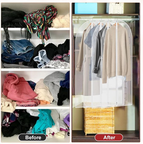 Kledinghoes - Beschermhoes voor het ophangen van kleding - Opbergzak voor kleding
