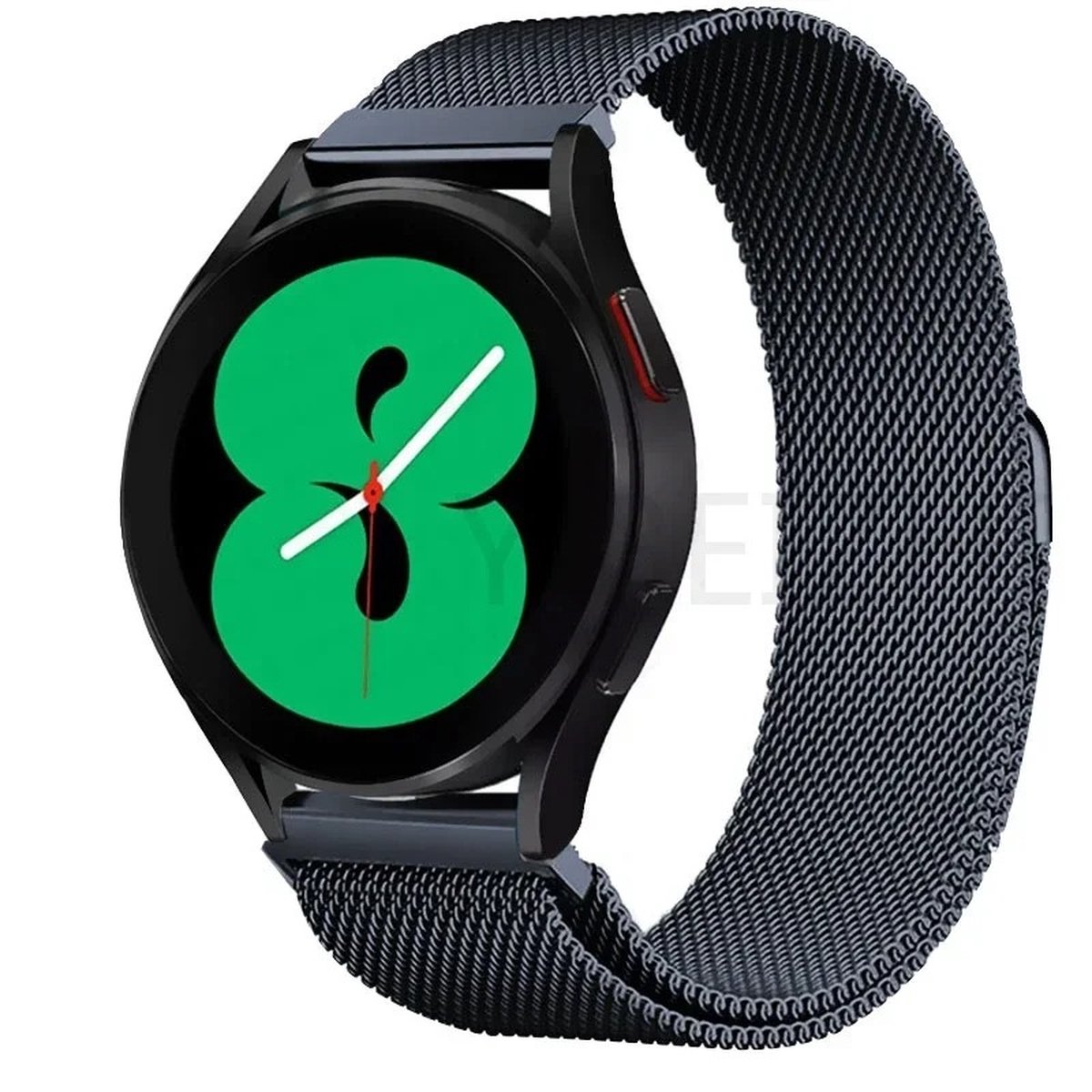 22mm Universeel RVS horlogeband Mesh Milanese Lus Grijs (Space Grey) kleur voor Smartwatch en geschikt voor een regulier horloge zoals Casio, Rolex, Seiko, Tudor, Pagani, Homage, Goudkleur etc.