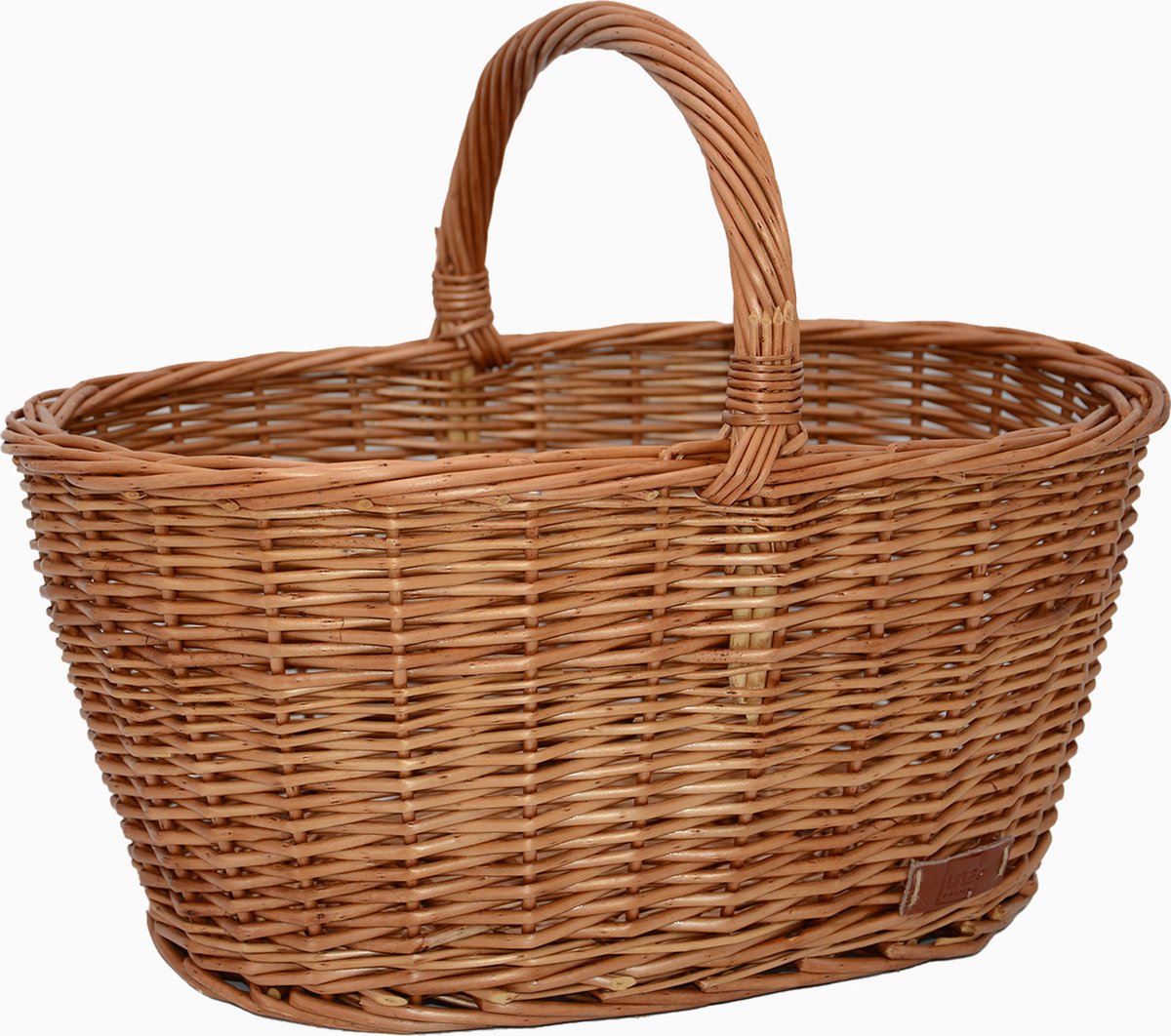 UNUS® Wilgenmand Boodschappenmand 44,5x33,5x20cm bruin