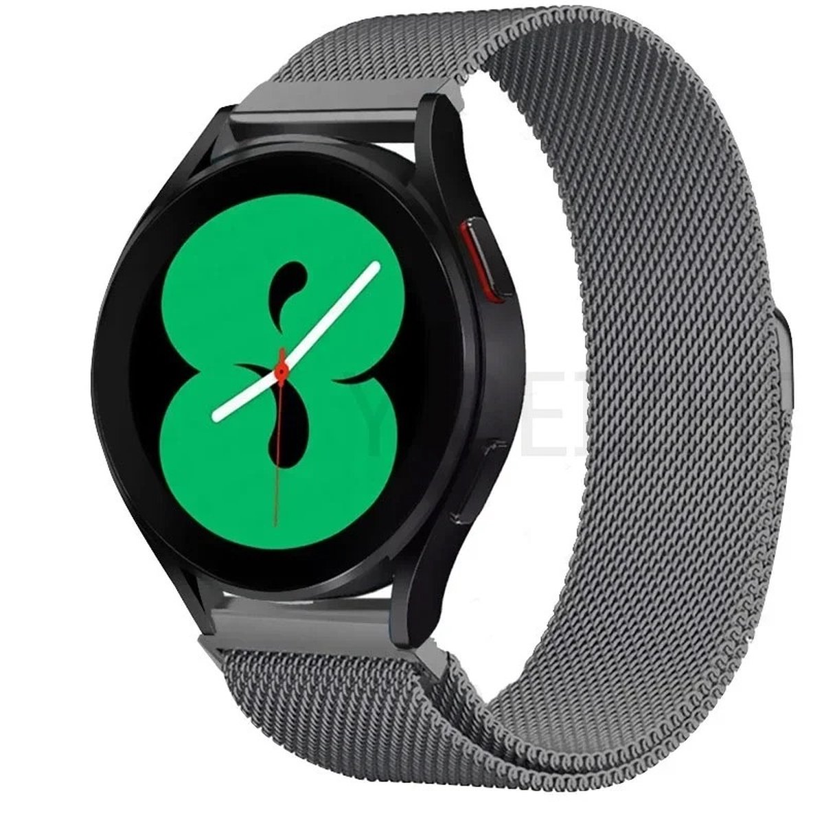 22mm Universeel RVS horlogeband Mesh Milanese Lus Grijs (Gun matal) kleur voor Smartwatch en geschikt voor een regulier horloge zoals Casio, Rolex, Seiko, Tudor, Pagani, Homage etc