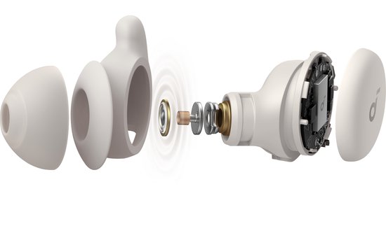 soundcore Sleep A20 by Anker, Draadloze Slaapoordopjes - Slaap oordopjes - Sleep Plugs - Noise Blocking, Klein Ontwerp voor Zijslapers, 80 uur Accuduur, Bluetooth 5.3, Slaapmonitor, Persoonlijk Alarm