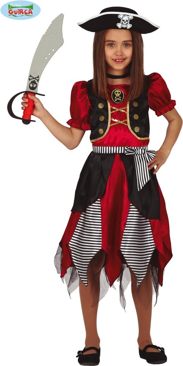 Fiestas Guirca - Piratenjurk meisjes (10-12 jaar) - Carnavalskleding - Carnaval - carnavalskleding 2027 - Carnaval kostuum