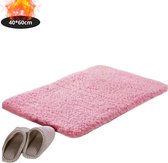 Livano Badmat - Douchemat - Antislip - Wc Mat - Toiletmat - Badkamermat - Roze - 40x60