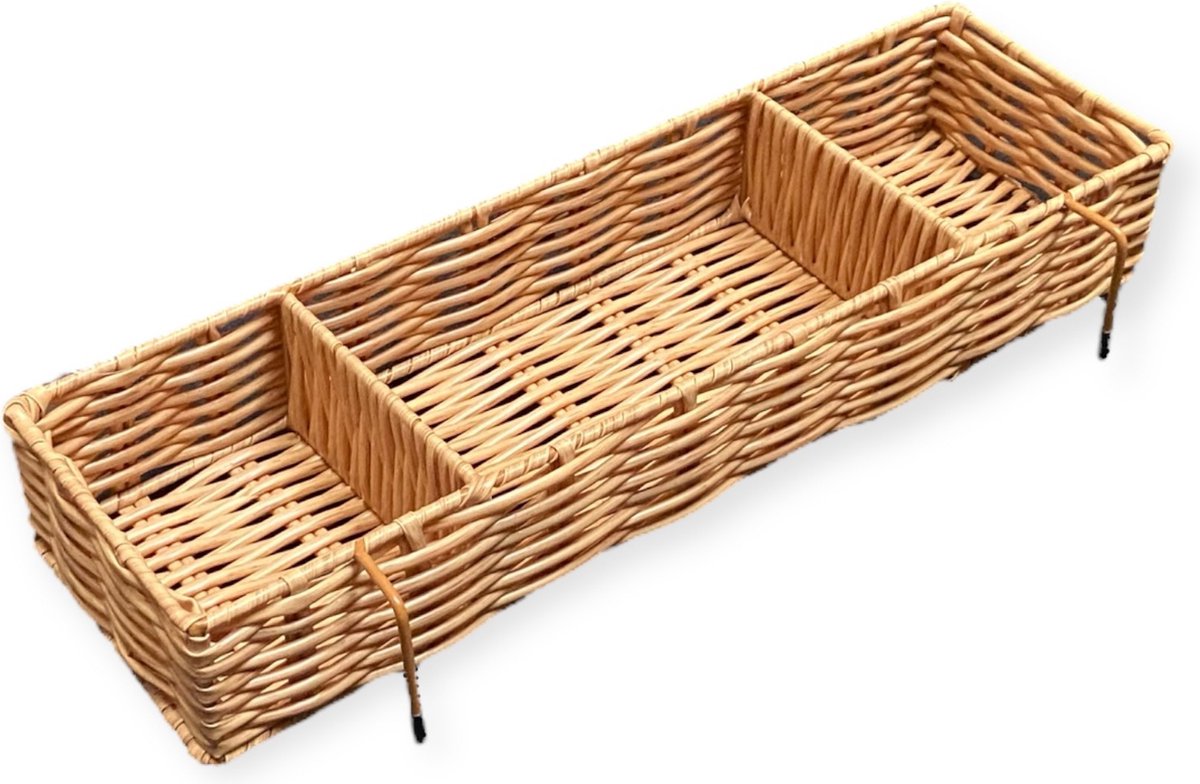 Hangmand naturel - Voor luiertafel, verzorgingstafel en commode - Voor badkamer, kinderkamer en woonkamer - 40x12x6cm - Studio Lisette SL5815