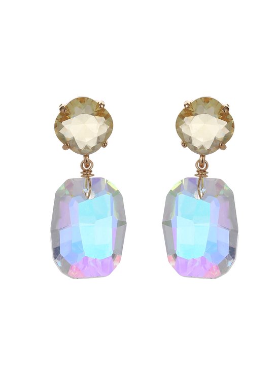 Oorbellen ringetje met hangend kruis - De Goud Winkel Oorbellen ringetje met hangend kruis - De Goud Winkel