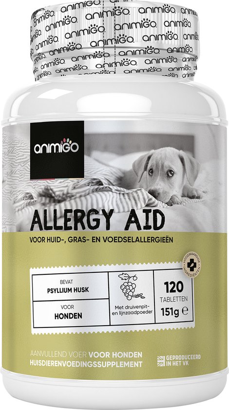 Animigo Anti-Allergie voor Honden - 120 Tabletten - Natuurlijk en Vleesvrij