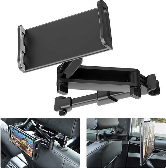7 inch Hoofdsteun Display Draadloos Bedienbaar Met LCD Beeldscherm Voor Auto’s 2 Stuks Zwart Geschikt Voor Meeste Voertuigen