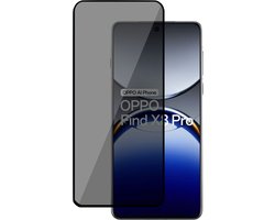 Privé Screenprotector geschikt voor OPPO Find X8 Pro Screenprotector - Privacy Beschermglas - Privacy Proteqt+