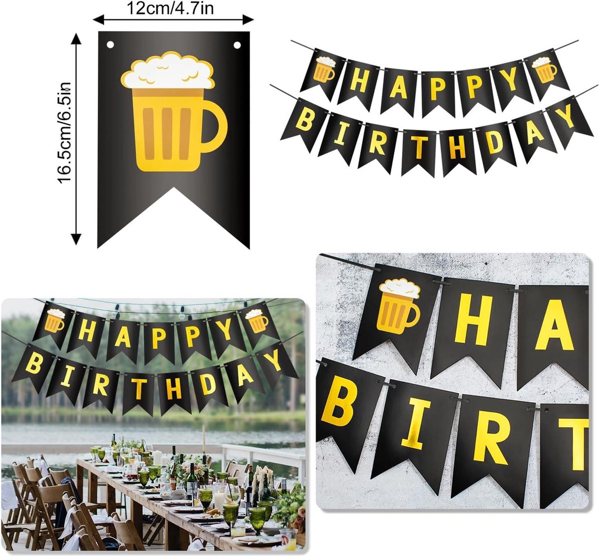 Verjaardagsdecoratie voor de 40e verjaardag, mannen en