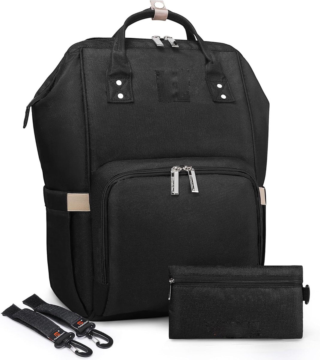 Goedkoopste Luiertas Rugzak - Multifunctionele Verzorgingstas - Duurzame Baby Rugzak - Grote Capaciteit Reis Tas - Stijlvol en Praktisch - Zwart