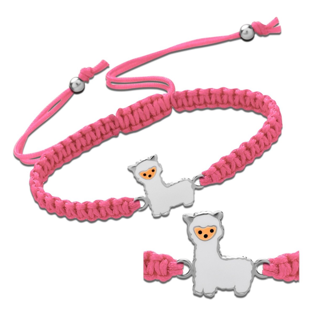 WeLoveSilver - meisjes armband - alpaca hanger - 925 zilver - 12 cm