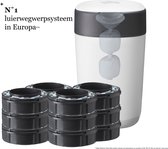Bol.com Tommee Tippee Milieuvriendelijke Twist & Click Luieremmer - inclusief 12 navulcassettes met duurzaam geproduceerde antib... aanbieding