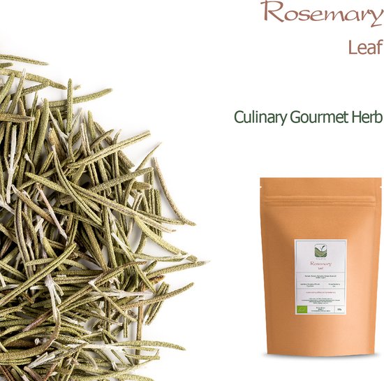 Rosemary Bio Culinary Gourmet Herb - Herbes de Romarin - Rosmarinus Officinalis Straight From Greece - Brins de Romero séchés 100g