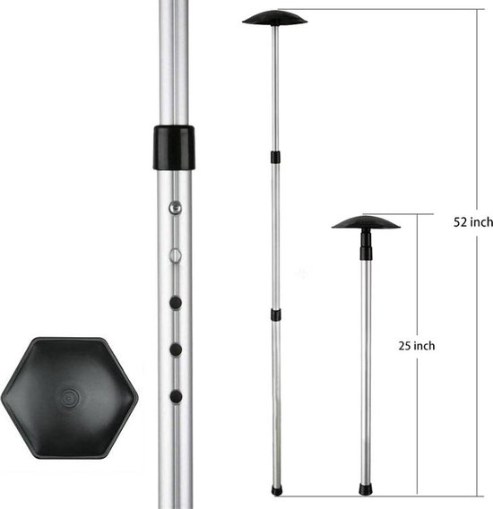 Top Support Rubber Beschermhoes - Anti-Impact Golf Support Stick - Telescopische Hengel Aluminiumlegering - Golf Reistas Ondersteuning - Golfaccessoires voor Airline Golftassen — afbeelding 5