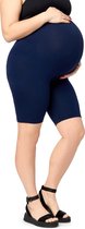Merry Style Dames Grote Maten Leggings - Zwangerschapskleding - Kurze - Katoen - MS-MS10-465-LE - Marineblauw - 3XL
