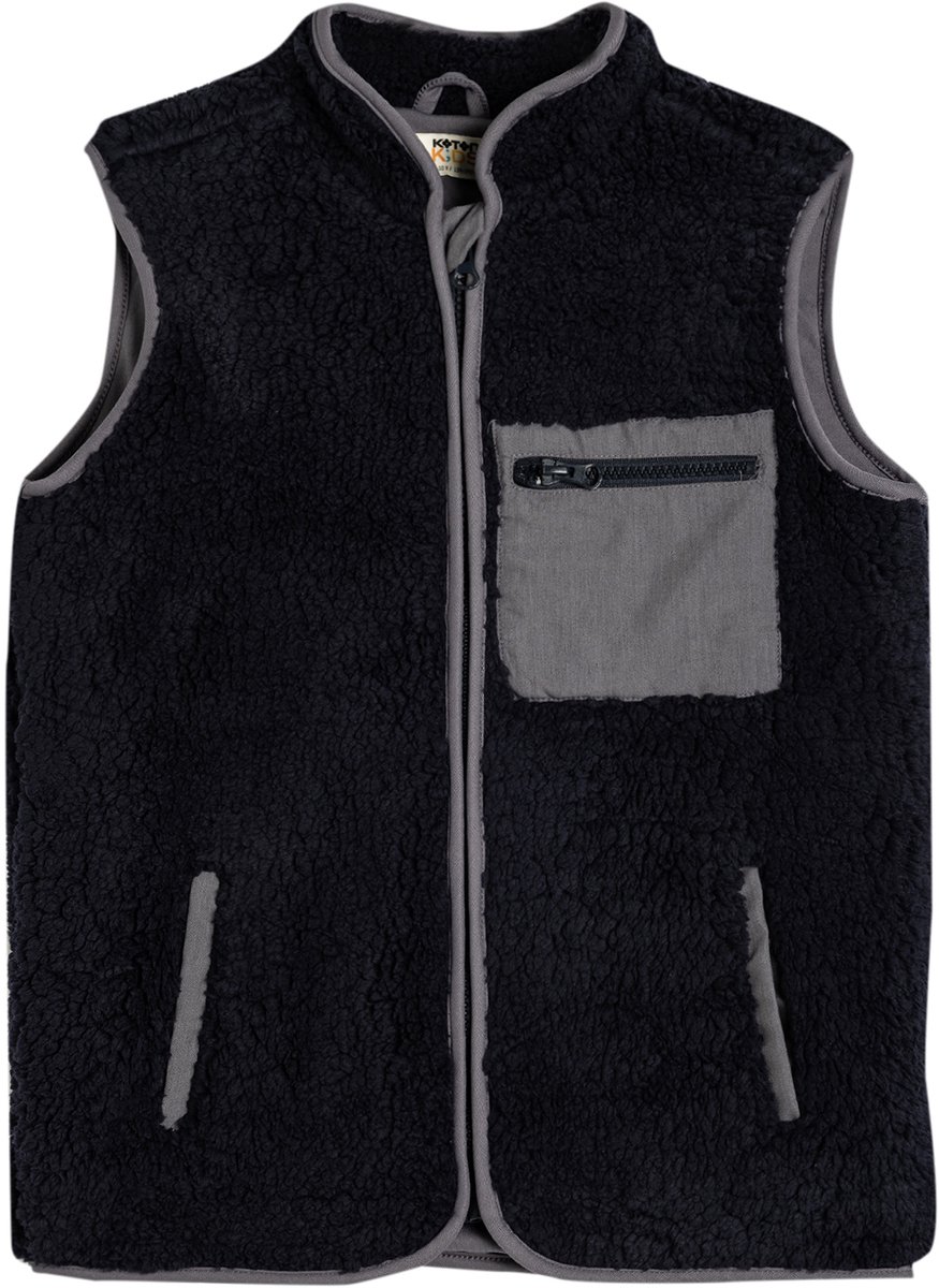 Rechte kraag Puffer Weste Anorak