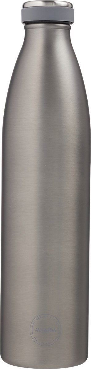 AYA & IDA - Drinking Bottle - Thermosfles - waterfles - 1000ml - COOL GREY