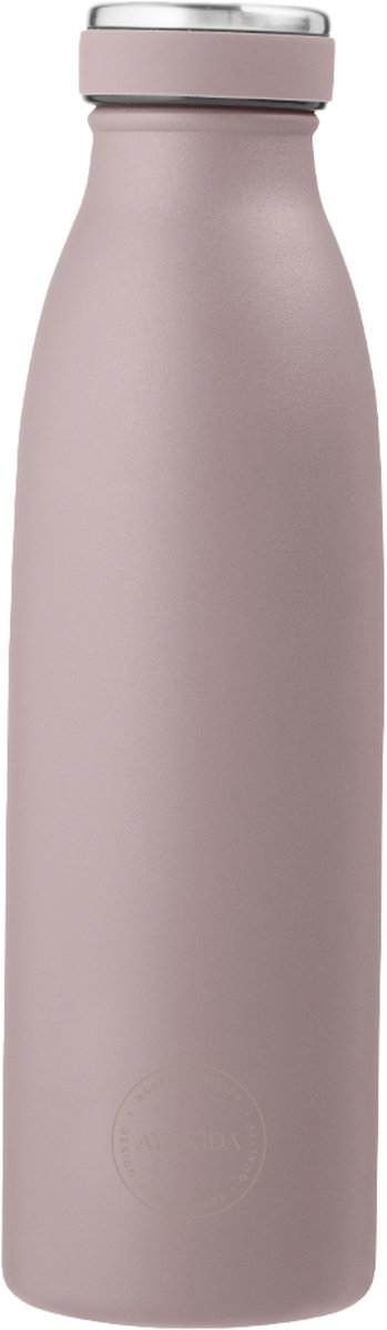 AYA & IDA - Drinking Bottle - Thermosfles - waterfles - 500ml - DUSTY ROSE