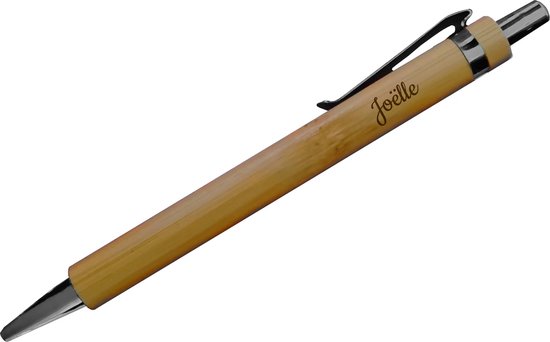 Bamboe pen met naam - Gepersonaliseerde pen