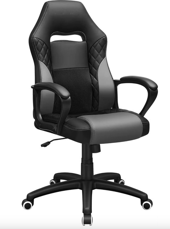 Diablo X-One 2.0 Gamestoel Gaming Stoel Bureaustoel Armleuningen Ergonomisch Ontwerp Lumbaal/Nekkussen Imitatieleer Kantelfunctie Electric Yellow Normal (L