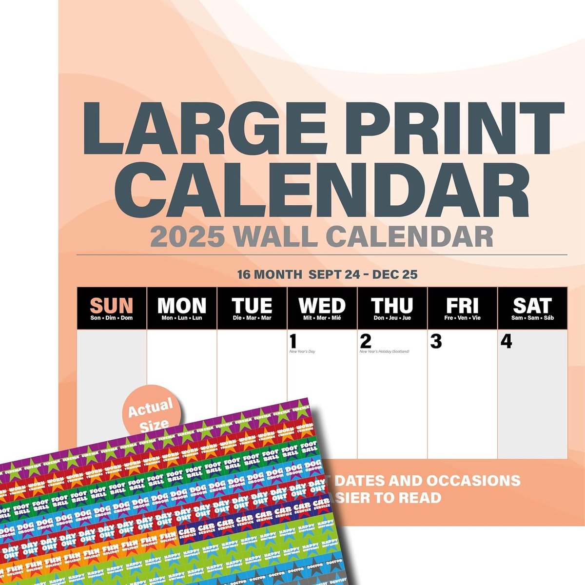 Large Print Maandplanner 2027