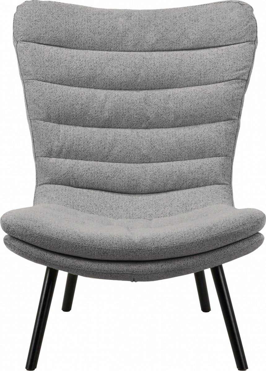 Fauteuil Zanddonk - Polyester - Grijs - 82x102x97 cm (BxHxD)