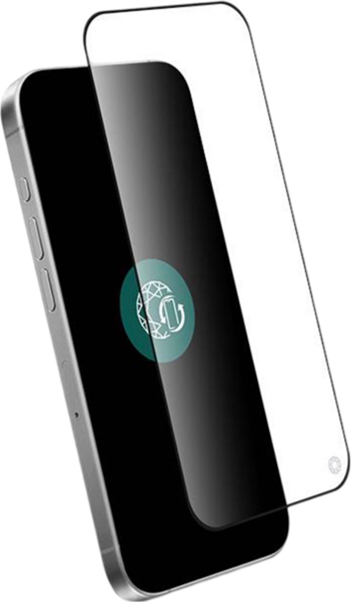 Force Case, Geschikt voor Apple iPhone 16 Pro Max Schokbestendig 2,5D gehard glas Screen Protector 9H +, Transparant
