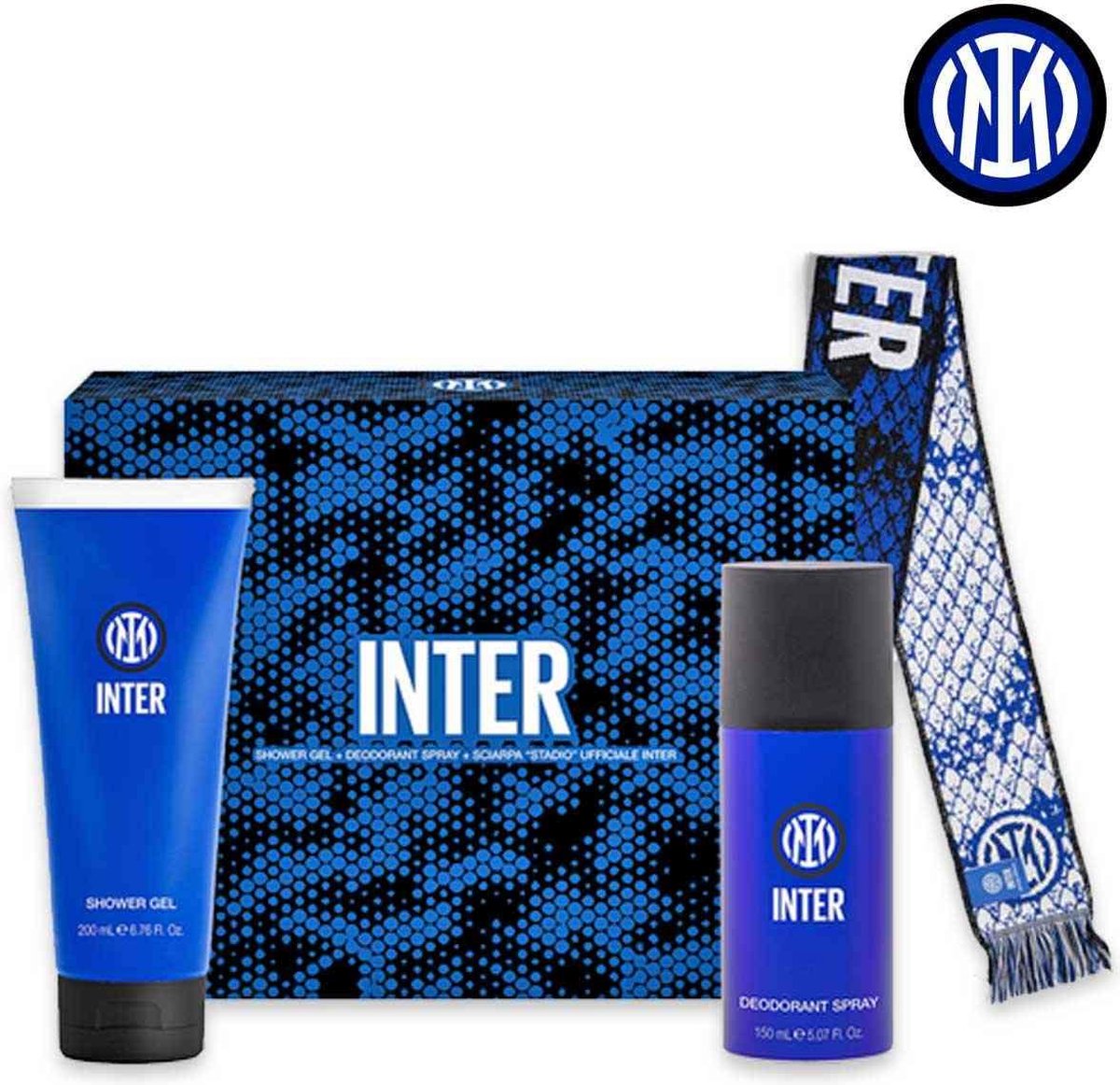 Inter Giftset met 200 ml douchegel - 150 ml bodyspray en Sjaal