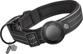 Vulpes Goods® Pets - Hondenhalsband geschikt voor Apple AirTag - Apple Airtag Halsband voor Honden Pro - Veilig, lichtgewicht, reflecterend & comfortabel - Anti-kras en Waterbestendig - Incl. 2 accessoires - 30.5-36 CM - S