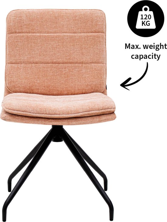 Chaise pivotante Kick Aron - rose