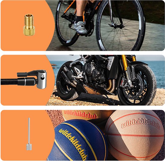 Tireboost TBS2 Elektrische Fietspomp oplaadbaar met display <60DB-630mAh accu 135 Gram van Merkloos — afbeelding 5