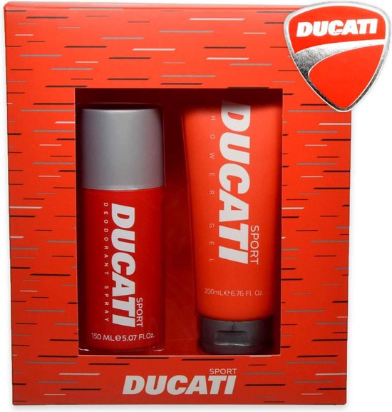 Ducati Sport Giftset met 200 ml douchegel en 150 ml bodyspray - deodorant