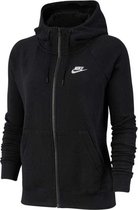 Veste de sport Femme Nike Nsw Essntl Hoodie Fz Flc - Noir / (Blanc) - Taille XS