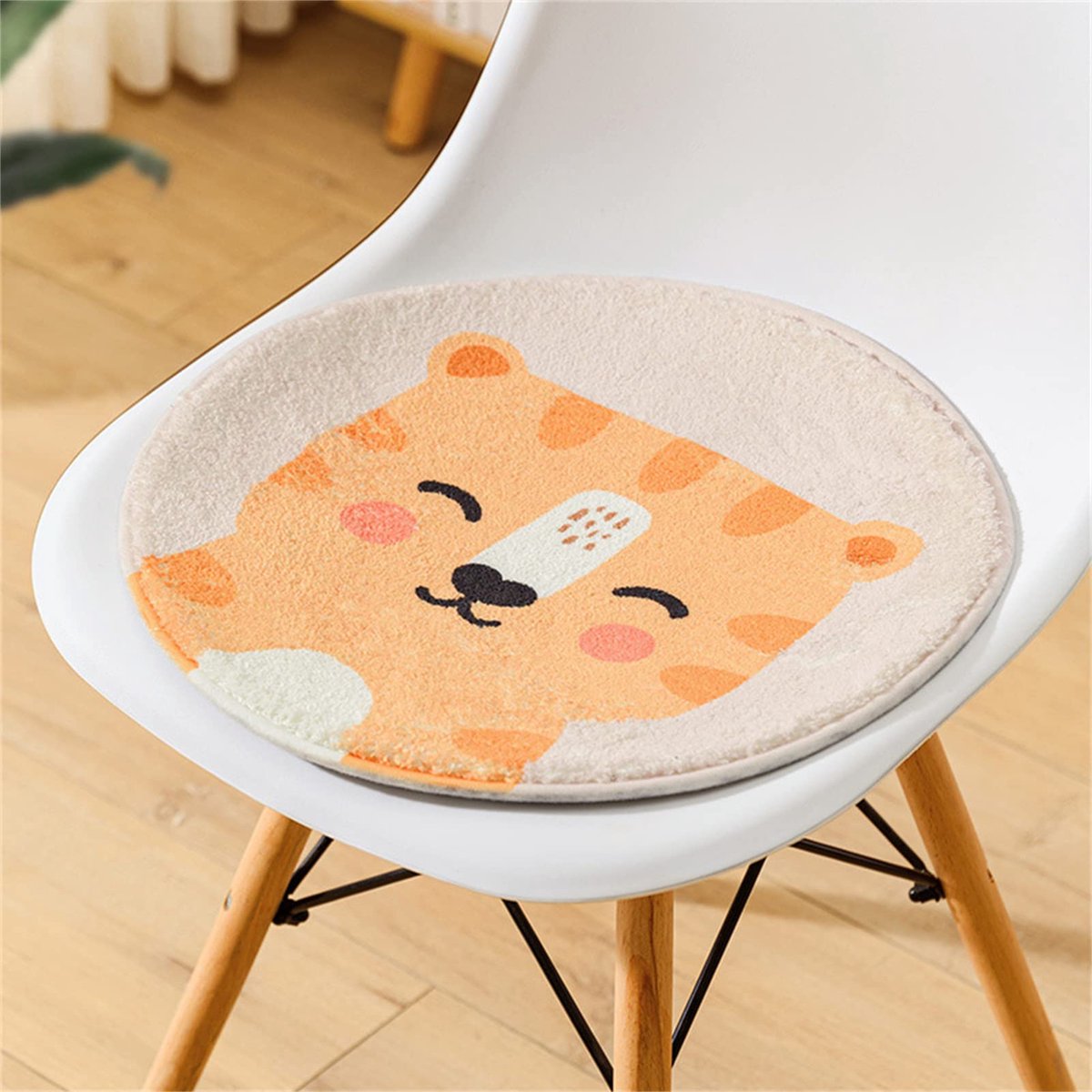 La'Moussawi ® Zacht en Antislip Kinderstoelkussen met Dierenontwerp voor Comfortabel Zitten
