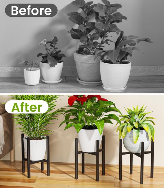 Titel: Set Van 6 Macramé Plantenhangers Voor Binnen En Buiten - 60 Cm 80 Cm 100 Cm Met S Haken Bloemenhangers Plafond Balkon Wanddecoratie 6 Stuks