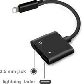 Verlichting Lader en Luisteren Adapter Voor iphone X 8 7 Plus Lading zwart Adapter 3.5mm Audio Jack AUX splitter Voor iphone XS MAX