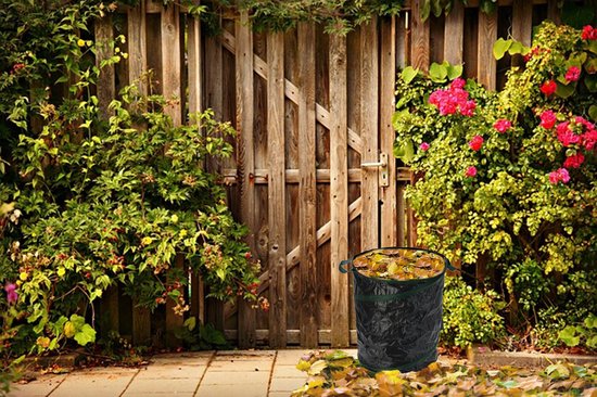 Progarden Tuinafvalzak - opvouwbaar - rond - antraciet - 85 liter - bladeren opruimen van ProGarden — afbeelding 3