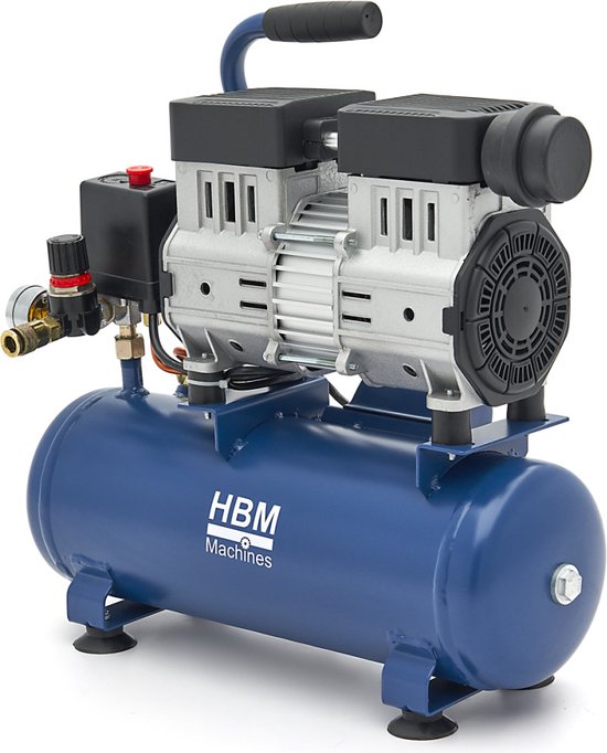 HBM Low Noise Compressor 8 liter Luchtopbrengst 108 L p/m | bol