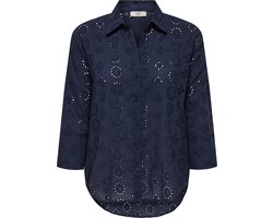 Jacqueline de Yong Blouse Jdytallie 3/4 Long Shirt Wvn Noos 15292179 Black Iris/2024 Brode Dames Maat - XL Jacqueline de Yong Blouse Jdytallie 3/4 Long Shirt Wvn Noos 15292179 Black Iris/2024 Brode Dames Maat - XL