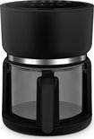 4SWISS Heteluchtfriteuse ABB-G24 Pure Glass, Vermogen 1200 W, met aanraakscherm, energiebesparend en gemakkelijk schoon te maken, ruime lade van 3 liter, Zwart