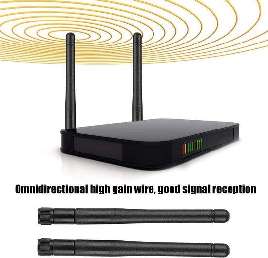 M Ugast Antenne WiFi, 2 Pcs 6DB Antenne De Routeur Double Bande 2,4/5G à Gain élevé Système WiFi Sans Fil Avec Connecteur Universel SMA, Pour Routeur Réseau Sans Fil