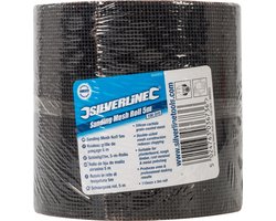Silverline Schuurgaas rol - 5 meter - korrel 100 - dubbelzijdig - 115 mm breed