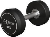Bol.com Xtreme Fitness Rubber Dumbbell 8kg (set) - Set van 8kg Rubber Dumbbells voor Fitness en Krachttraining aanbieding