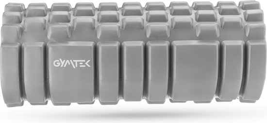 Gymtek® Rouleau mousse, Rouleau de massage, Rouleau fitness, Rouleau mousse - Massage du dos, Massage complet - Yoga, Pilates, Rouleau d'entraînement - 33x14cm