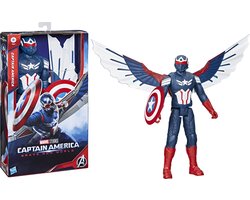 Hasbro Captain America actiefiguur Brave New World 30 cm deluxe Marvel speelgoed.