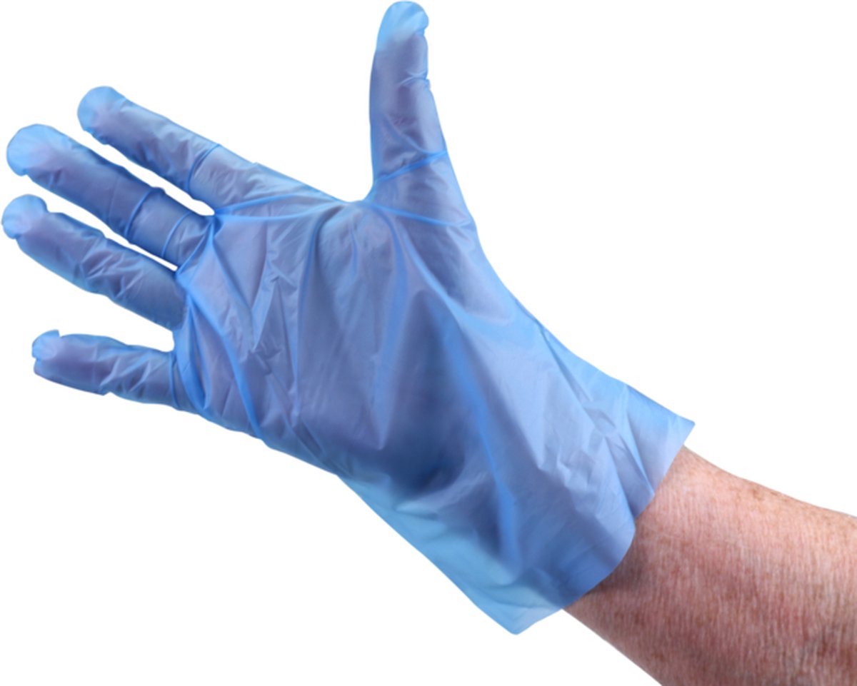 ComFort Handschoen - TPE - ongepoederd - L - blauw - 200 stuks