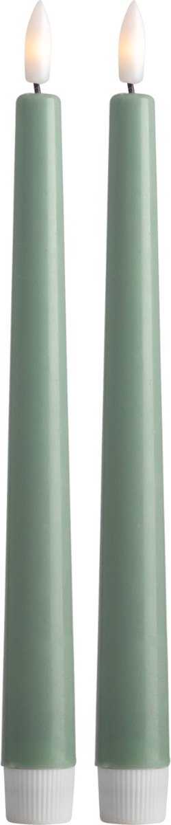 Gusta - Dinerkaars - Led - Groen - Set van 2