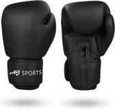 AJ-Sports Bokshandschoenen 16oz Nieuwe variant - Boxing gloves - Boks - Boxing - Kickbokshandschoenen - Kickboksen - Bokshandschoenen dames en heren - 4 seizoenen - Zwart