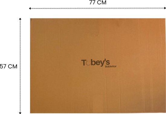 Tobey's XL Bolderkar - Opvouwbaar & Rem - 89 x 59 - 160 KG Draagkracht - Bolderwagen - Zwart van Tobey's — afbeelding 5