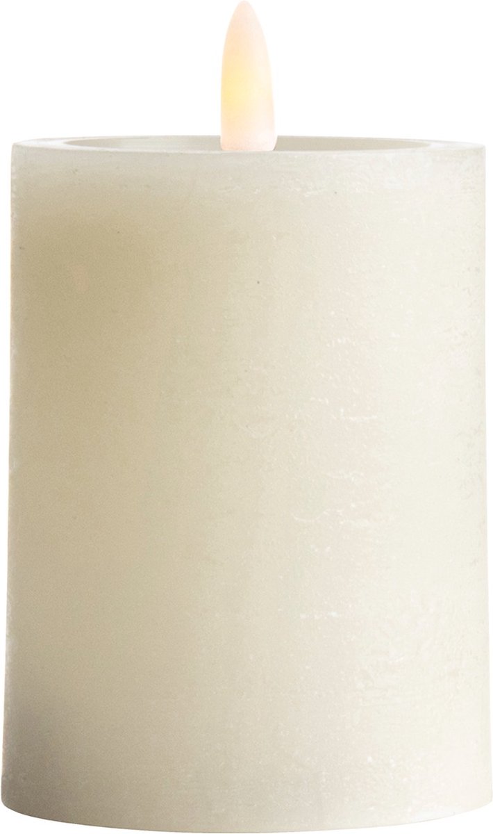 Gusta - Pilaarkaars Led - Offwhite - 7.5x10 cm